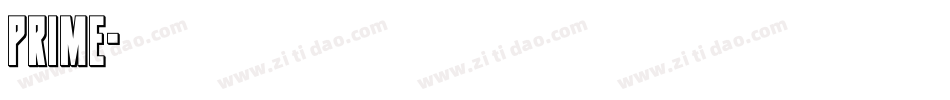 Prime字体转换