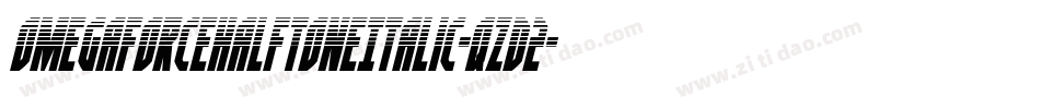 OmegaforceHalftoneItalic-qzD2字体转换