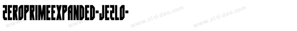 ZeroPrimeExpanded-jEZLO字体转换