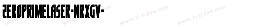 ZeroPrimeLaser-nRxgV字体转换