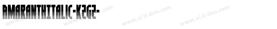 AmaranthItalic-KZgZ字体转换