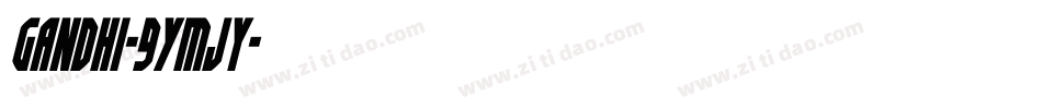 Gandhi-9YMJy字体转换