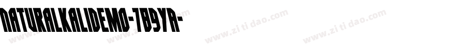 Naturalkalidemo-7B9YA字体转换