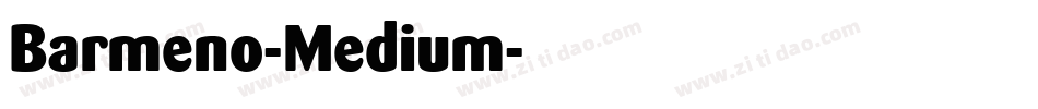 Barmeno-Medium字体转换