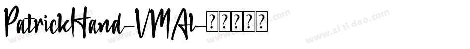 PatrickHand-VMAl字体转换