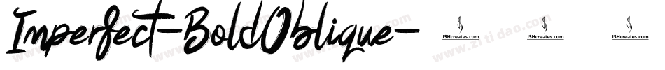 Imperfect-BoldOblique字体转换