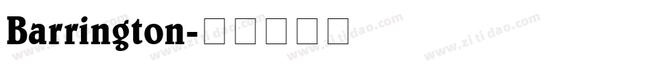 Barrington字体转换