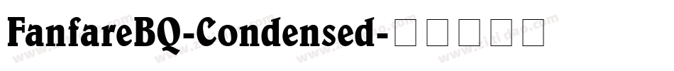 FanfareBQ-Condensed字体转换