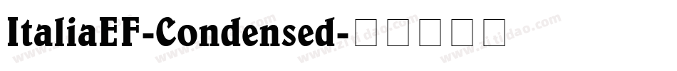 ItaliaEF-Condensed字体转换