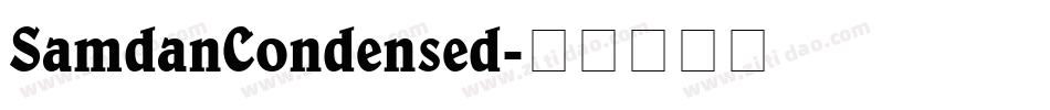 SamdanCondensed字体转换