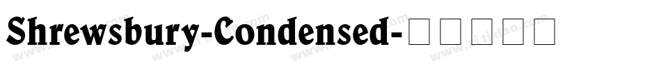 Shrewsbury-Condensed字体转换