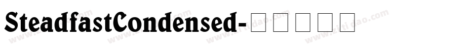 SteadfastCondensed字体转换