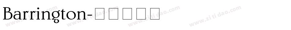 Barrington字体转换
