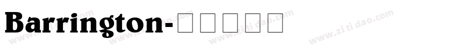 Barrington字体转换