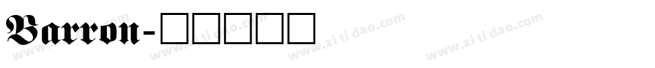Barron字体转换