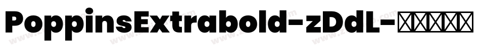 PoppinsExtrabold-zDdL字体转换