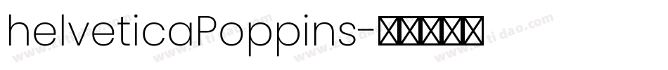helveticaPoppins字体转换