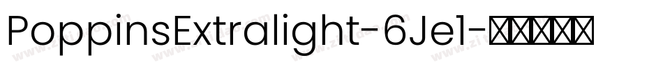 PoppinsExtralight-6Je1字体转换