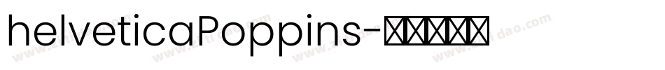 helveticaPoppins字体转换