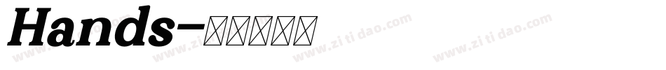 Hands字体转换