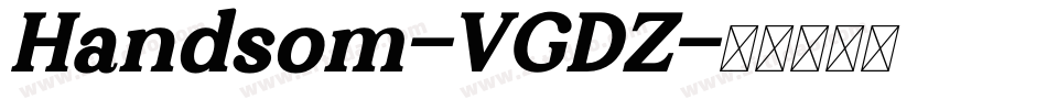 Handsom-VGDZ字体转换