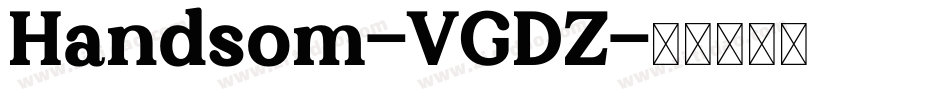 Handsom-VGDZ字体转换