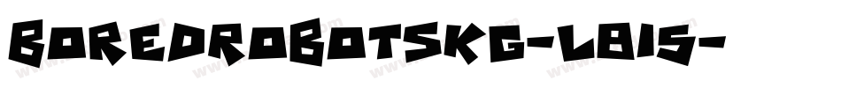BoredRobotsKg-L815字体转换
