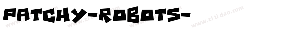 Patchy-Robots字体转换