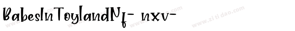 BabesInToylandNf-6nxv字体转换