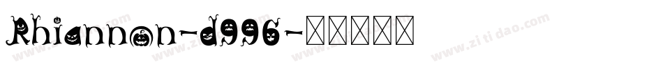 Rhiannon-d996字体转换