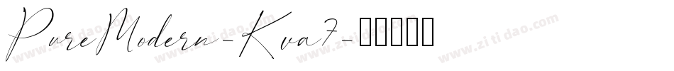 PureModern-Kva7字体转换