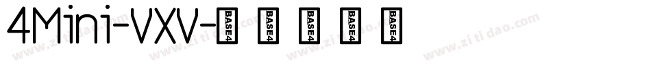 4Mini-VXV字体转换
