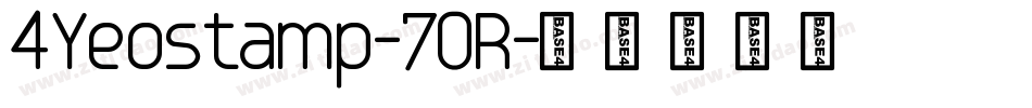 4Yeostamp-7OR字体转换