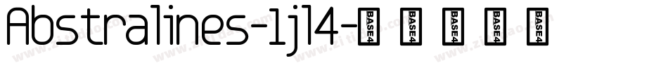 Abstralines-1jl4字体转换