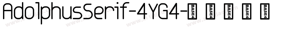 AdolphusSerif-4YG4字体转换