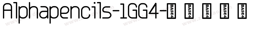 Alphapencils-1GG4字体转换