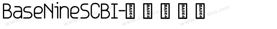 BaseNineSCBI字体转换