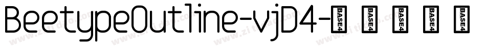 BeetypeOutline-vjD4字体转换
