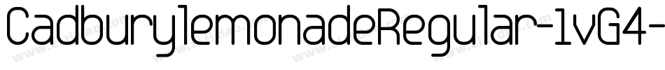 CadburylemonadeRegular-1vG4字体转换