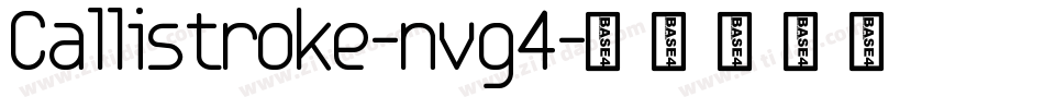 Callistroke-nvg4字体转换
