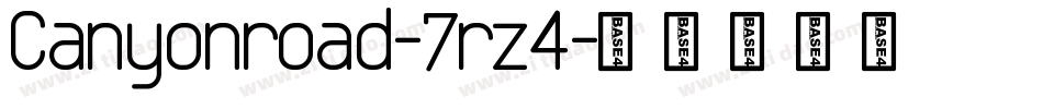 Canyonroad-7rz4字体转换