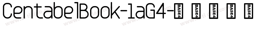 CentabelBook-1aG4字体转换