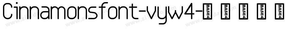 Cinnamonsfont-vyw4字体转换
