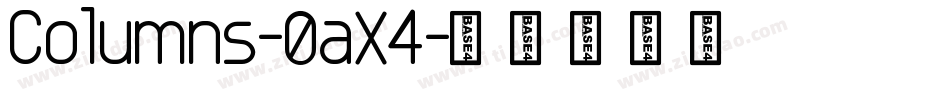 Columns-0aX4字体转换