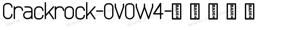 Crackrock-OVOW4字体转换