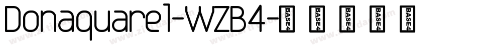 Donaquarel-WZB4字体转换