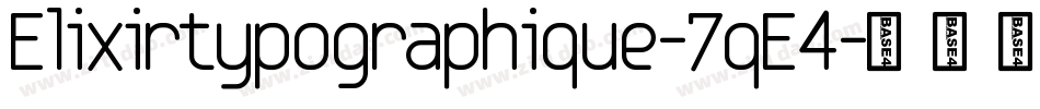 Elixirtypographique-7qE4字体转换
