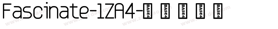 Fascinate-1ZA4字体转换