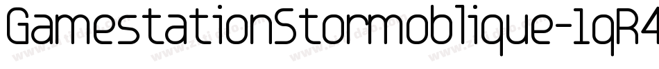 GamestationStormoblique-1qR4字体转换