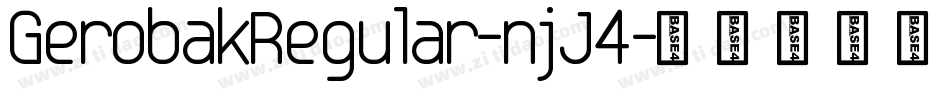 GerobakRegular-njJ4字体转换